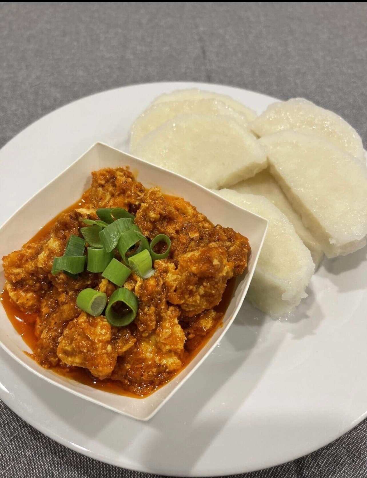 Yam & Egg Sauce
